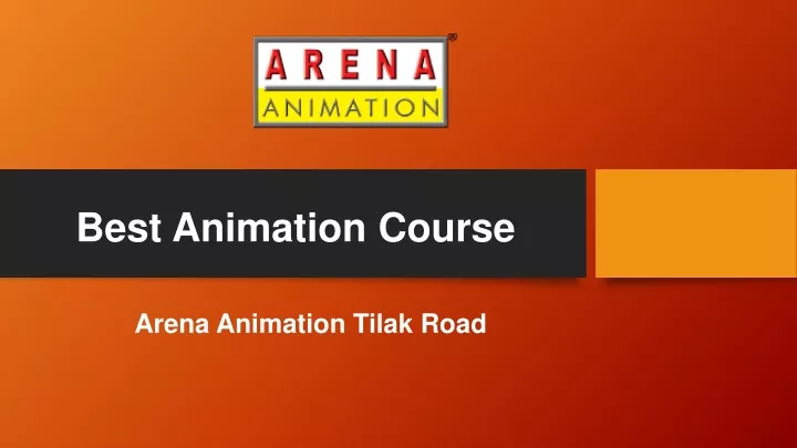 best animation course