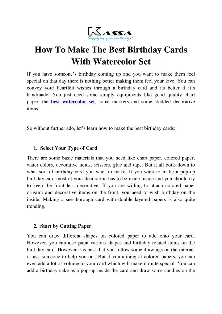 how to make the best birthday cards with