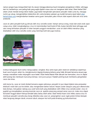 Temukan Obat Herbal Dbd Sama Bahan Natural Yang Simpel Ditemui