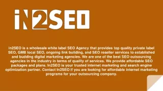 i n2seo is a wholesale white label seo agency