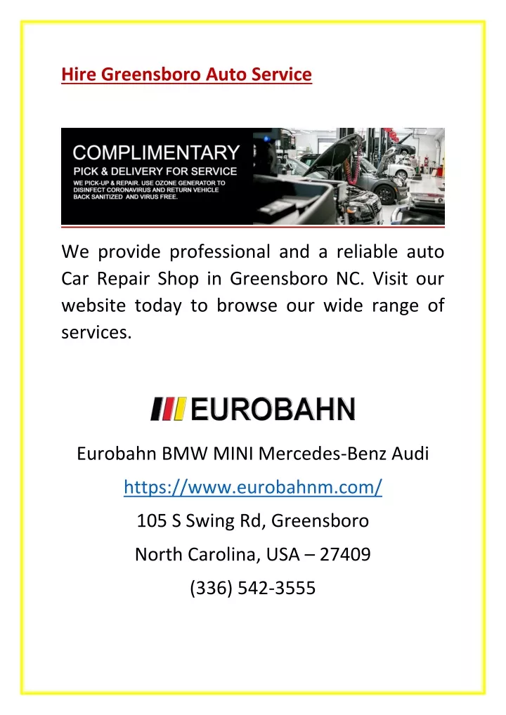 hire greensboro auto service