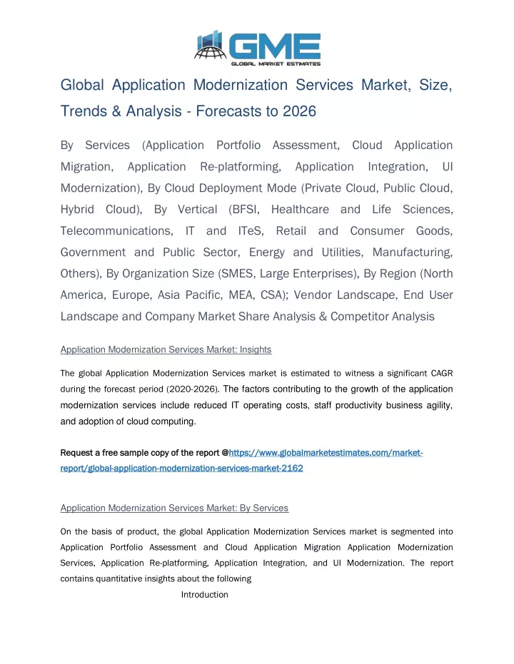 global application modernization services market