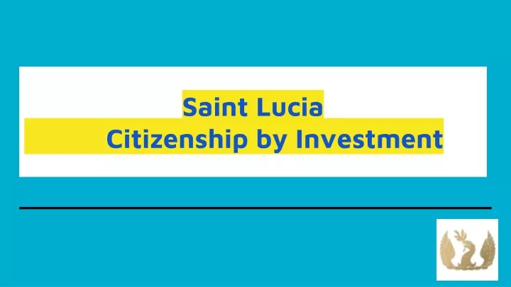 saint lucia citizenship by investment