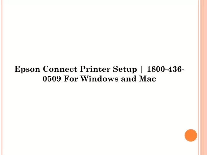 epson connect printer setup 1800 436 0509