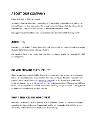 about our company