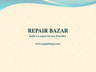 Online Home Appliances Repair Service- Repair Bazar
