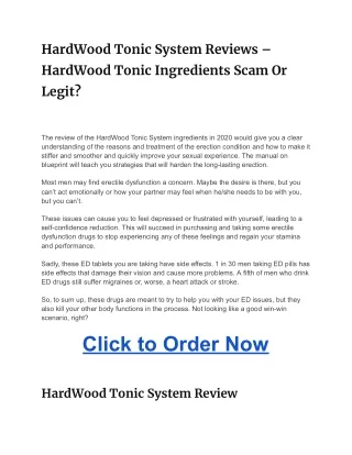 hardwood tonic system reviews hardwood tonic