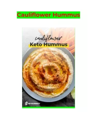 cauliflower hummus