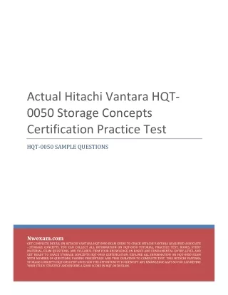 actual hitachi vantara hqt 0050 storage concepts