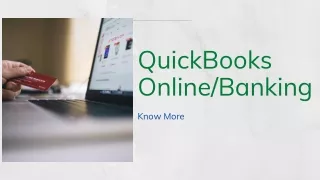 Know About QuickBooks Banking/Online - Fix Banking Error & Issue