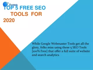 top 5 free seo tools for 2020