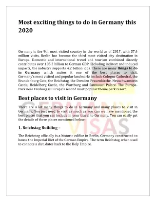 things to do in germany