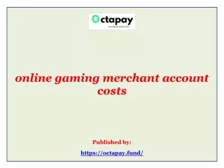 online gaming merchant account costs