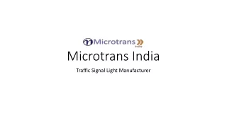 Microtrance India signal light manufacturer