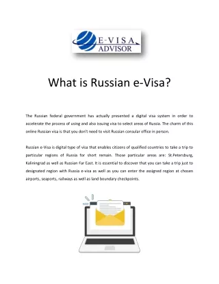 Application for Russian Visa Online - Get your Russian e-Visa today