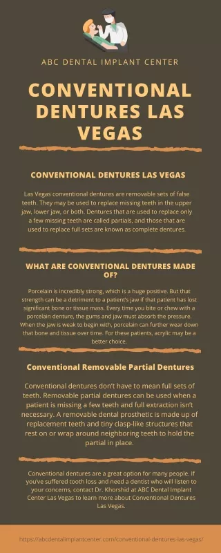 Conventional dentures las vegas | ABC Dental Implant Center