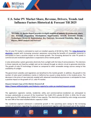 u s solar pv market share revenue drivers trends