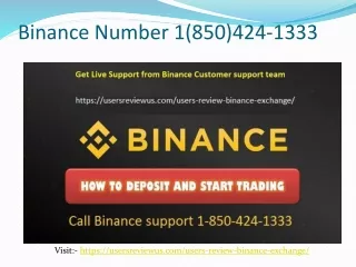 CONTACT  1【850~424~1333】 BINANCE SUPPORT PHONE NUMBER