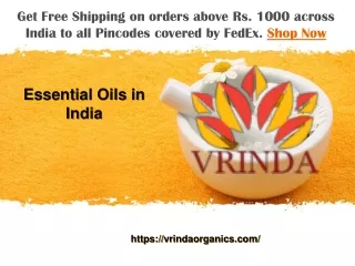 essential oils in india