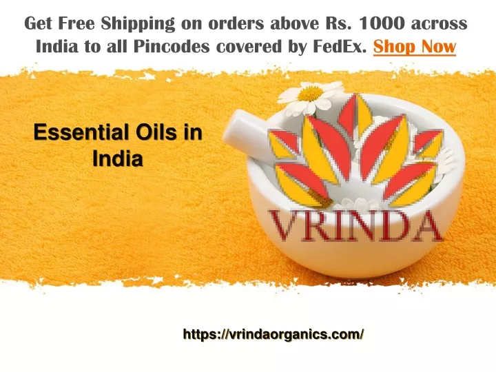essential oils in india