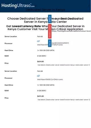 Kenya Dedicated Server