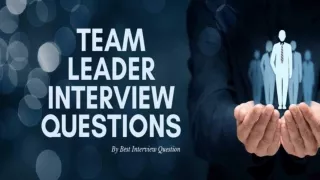 Top 10 Team Leader Interview Questions And Answers