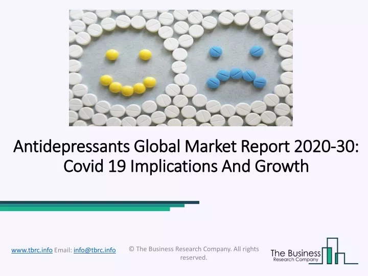 antidepressants global market report 2020 30 covid 19 implications and growth