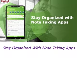 Stay Organized With Note Taking Apps