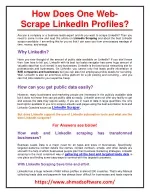LinkedIn Scraper - slide 1