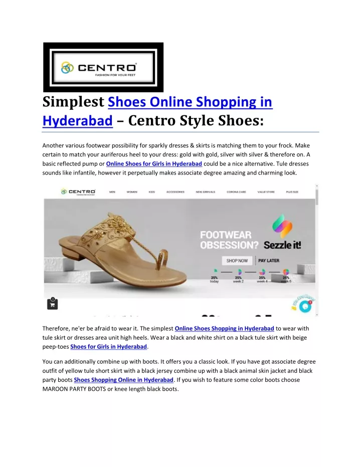 simplest shoes online shopping in hyderabad