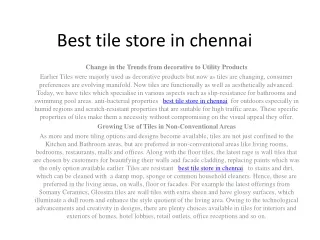 best tile store in chennai