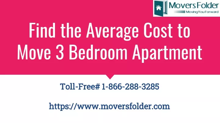 find the average cost to move 3 bedroom apartment