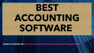 best accounting software