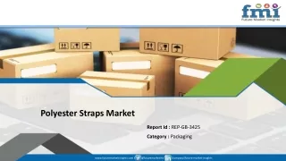 Polyester Straps Market - Global Industry Analysis, Opportunity Assessment