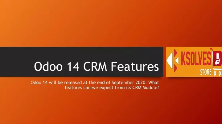 odoo 14 crm features