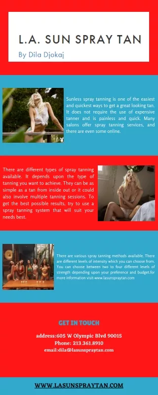 spray tanning Los Angeles