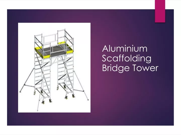 aluminium scaffolding bridge tower