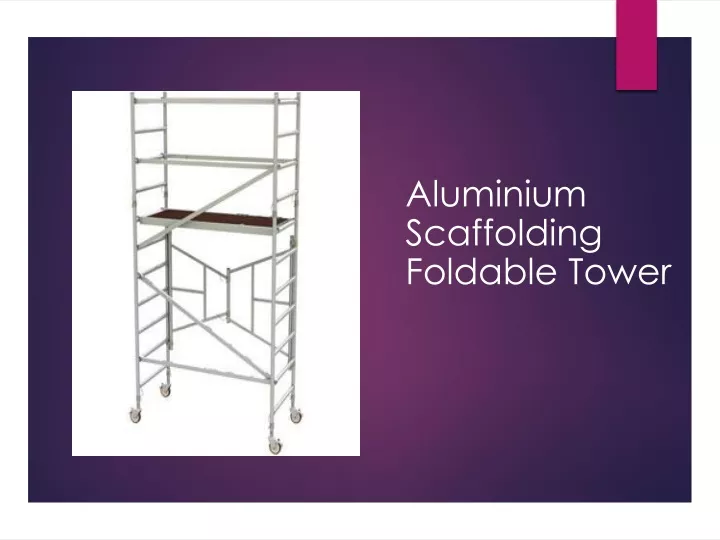 aluminium scaffolding foldable tower