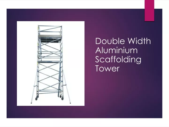 double width aluminium scaffolding tower