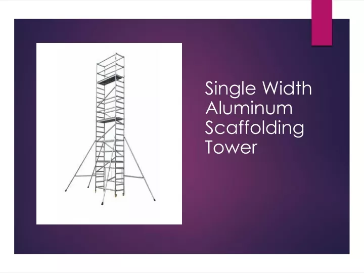 single width aluminum scaffolding tower