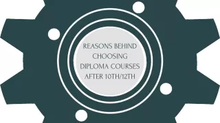 reasons behind choosing diploma courses after