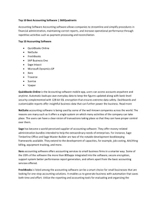 top 10 best accounting software 360quadrants
