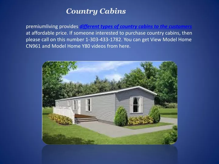 country cabins
