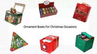 Christmas Ornament Boxes