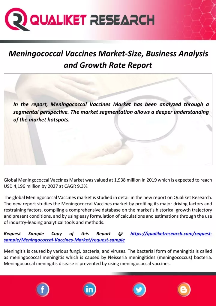 meningococcal vaccines market size business