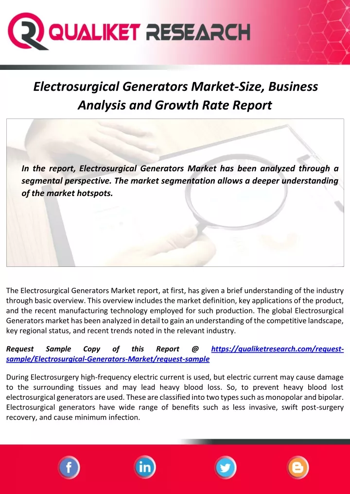 electrosurgical generators market size business
