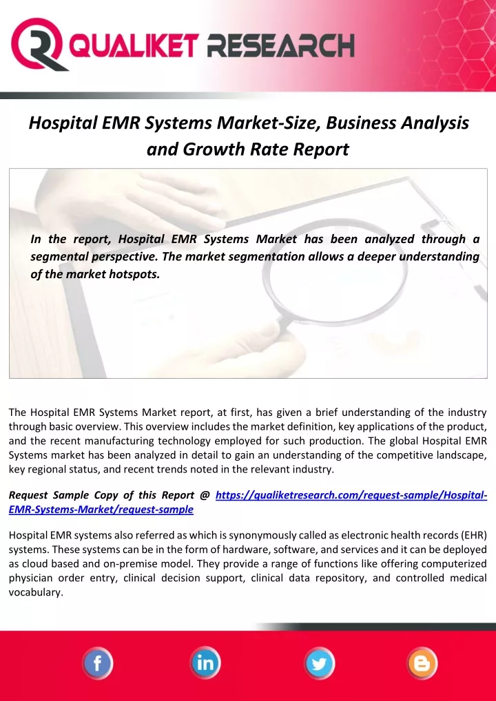 hospital emr systems market size business