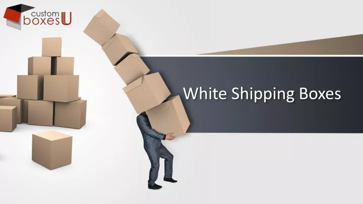 white shipping boxes