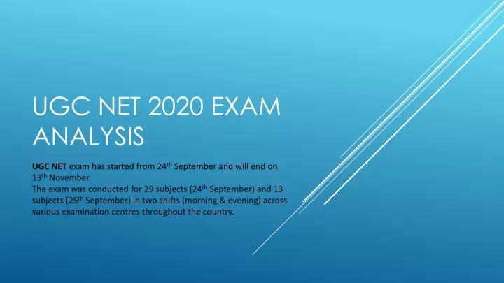 ugc net 2020 exam analysis