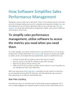 How Software Simplifies Sales Performance Management - slide 1